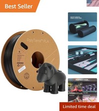 Versatile 1kg Charcoal Black Matte PLA Filament - 1.75mm Perfect for 3D Printing picture