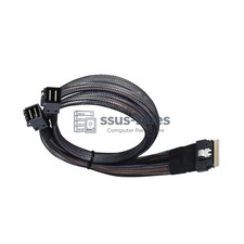 50 cm SlimSAS SFF8654 8i to 2 Ports SFF8643 SAS Data Cable server  drives RAID picture