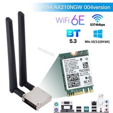WI-FI Go NGFF M.2 with WiFi 6E AX210 WiFi Card Dual Antenna for ASUS Motherboard picture