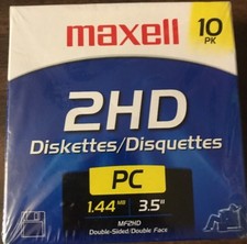 NEW IN BOX - Maxwell 2HD Diskettes 10pk - PC 1.44mb 3.5” picture