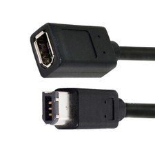 CABLECY 1394 6Pin Female to 1394a 6Pin Male Extension Video Firewire 400 Cable picture