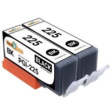 2 PACK PGI-225BK Black Ink Cartridges fits Canon PIXMA iP iX MG Printer Series picture