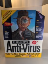 Dr. Solomon's Anti-Virus v7 Windows 95 3.1 Vintage Big Box PC Software Floppy  picture