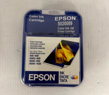 Genuine Epson S020089 Color Ink Cartridge Stylus 400 600 800 850 Sealed (13C-B1) picture