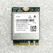 Dell OEM Mediatek MT7921 WiFi6 Wireless Bluetooth 5.2 Card R5DHJ CN-0R5DHJ WS picture