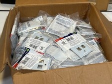 150 Pcs Leviton 43080-1S4 Stainless Steel QUICKPORT Wallplate Single Gang 4-Port picture