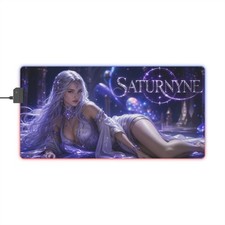 RGB Gaming Playmat Saturnyne LED Mouse Pad Keyboard Desk Mat Gamer Gift picture