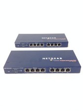 2x Netgear ProSafe FS108P 8-Port 10/100 PoE Ethernet Switch, No AC,FREE SHIPPING picture