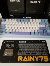 WOBKEY Rainy 75 CNC Aluminum Switches Triple-Mode Connectivity Keyboard-Blue picture