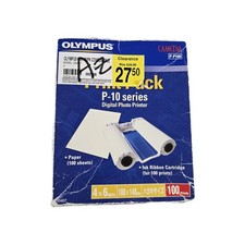 New Olympus Camedia P-P100 4x6 100 Prints Digital Photo Printer Worn  Package picture