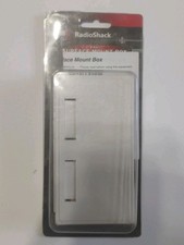RadioShack Snap-In 4-Port Surface-Mount Box White, 278-2093 with assorted jacks picture
