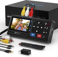 VHS to Digital Converter, Video to Digital Recorder with Remote, Compatible with picture