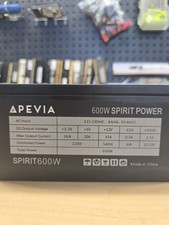 Apevia Spirit Power 600W ATX Power Supply PSU SPIRIT600W For Parts/Repair picture