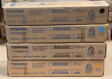 Toshiba T-FC50U Toner Set CMYK For 2555C 3055C 3555C 4555C OVERBOXED  picture