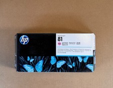 2021 GENUINE HP 81 Lt  Magenta PRINTHEAD/CLEANER C4955A DESIGNJET 5000 5500 NEW picture
