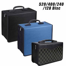 128/240/400/520 Disc CD/DVD Wallet Binder Book Sleeves Storage Bag Carrying Case picture