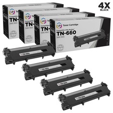 LD Comp Brother TN660 4pk HY Black L2520 L2540 L2300D L2320D L2700 L2720 picture