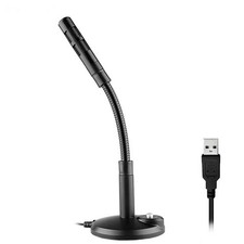 Micrófono de condensador USB con cable para computadora PC Computadora de escrit picture