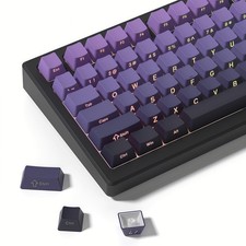 Shine through Keycaps Set,Double Shot PBT Keycaps Gradient picture