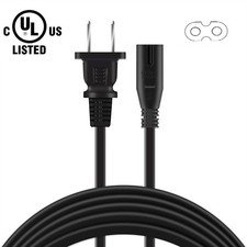 6ft 2-Prong AC Power Cord Cable For Sylvania SRCD243 CD Player Radio Lead picture