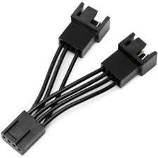 CRJ Mini 2-Way PC Fan Splitter Cables (2-Pack) - 2.5-inch (6cm) - Minimalist ... picture
