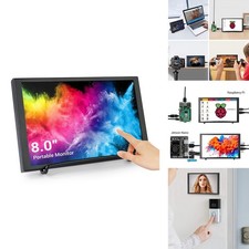 ELECROW 8 Inch Touchscreen Monitor 1280x800 IPS LCD Display Stand for Raspberry picture