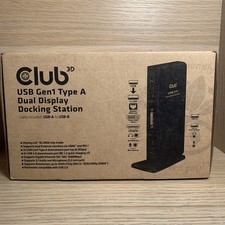 CLUB3D USB Gen 1 Type A Dual Display Docking Station USB-A to USB-B picture