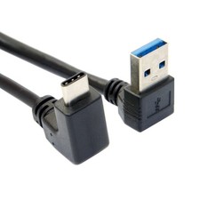 cablecc USB 3.1 USB-C Up Down Angled to 90 Degree 100cm, picture