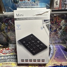 Mini Numeric Keypad 2.4GHz Wireless Connectivity, Black picture