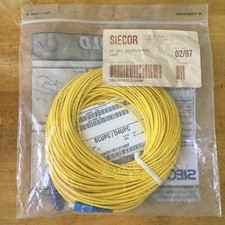 Siecor/Corning Fiber Optic Patch Cord Jumper Cable 1F SFC SC/D4 (UPS) - 100 FT picture