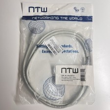 NTW NL-U6K-007LG 7ft Gray CAT6 Lockable Net-Lock Patch Cable RJ45 NEW picture