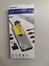 Vivitar 10-in-1 High-Speed USB Hub w/ 100W Charging HDMI Card Reader VVRW7325 picture