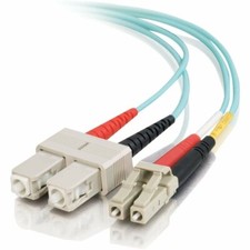 10 PACK LOT 20m LC-SC Duplex 50/125 OM3 Multimo 10GB Fiber Patch Cable OFNR 65FT picture