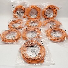 Lot of 10 Monoprice 9862 CAT6-25-Orange 550 Mhz Category 6 Patch Cord picture