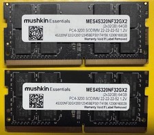Mushkin Enhanced Essentials 64GB (2x32GB) DDR4 SO-DIMM 2933MHz MES4S293MF32GX2 picture
