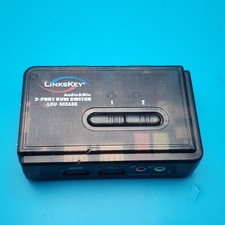 Linkskey  2-Port VGA USB KVM Switch Audio Mic LKU-S02ASK picture