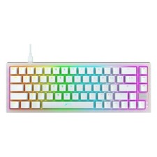 Xtrfy K5 White Compact RGB Wired Gaming Keyboard  Hotswap Prebuilt Kailh Red 65% picture