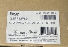 ICMPP12V60 Patch Panel, Vertical Cat 6, 12-port picture