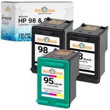 3PK Fits HP 95 HP 98 Photosmart 2570 2575 8030 8050 C4100 C4140 C4150 C4180 picture