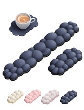 Cloud Keyboard Wrist Rest Set – Ergonomic Memory Foam Wrist Pad for Computer,... picture