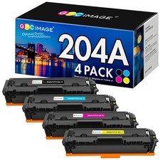 HP 204A Toner Cartridge Set Includes Black Cyan Yellow Magenta Laser Printer picture