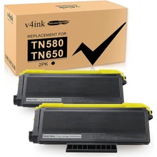 2PK TN580 Toner Cartridge fits For Brother DR520 MFC-8460N 8860DN 8660DN 8670DN picture
