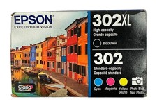 Epson 302XL/302 Claria Premium Ink Cartridge Combo Pack (T302XL-BCS) Exp 01/2027 picture