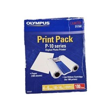 New Olympus Camedia P-P100 4x6 100 Prints Digital Photo Printer Worn Package picture