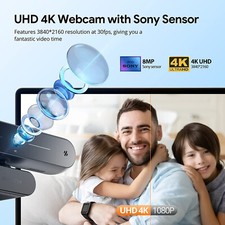 Sony 4K Webcam DEPSTECH DW40 Webcam with Microphone Autofocus HD Web Camera picture