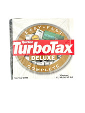 Quicken TurboTax Deluxe Tax Year 1998 Win 3.1/95/98/NT 4.0 picture