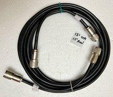 Vintage IBM Twinax Computer Cables KINGS KU-59-100-MO6 Connectors 15' & 12