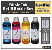 Betters® Edible Ink Refill sets for Canon Edible Printer: 4 Bottles w/ tools picture