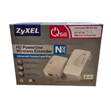 ZyXEL HD Powerline N300 Advanced Connect&Play Wireless Extender Kit PLA4231/4201 picture