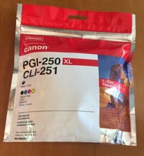 Staples Reman Inkjet Cart Canon PGI-250XL Blk HiYld & CLI-251 B/C/M/Y 5/PK picture